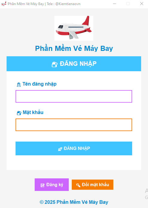 Giao diện tính giá vé